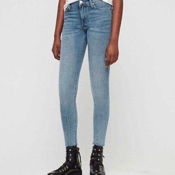 All Saints Blue Dart Grace Mid Skinny Jeans 27 - Picture 1 of 10